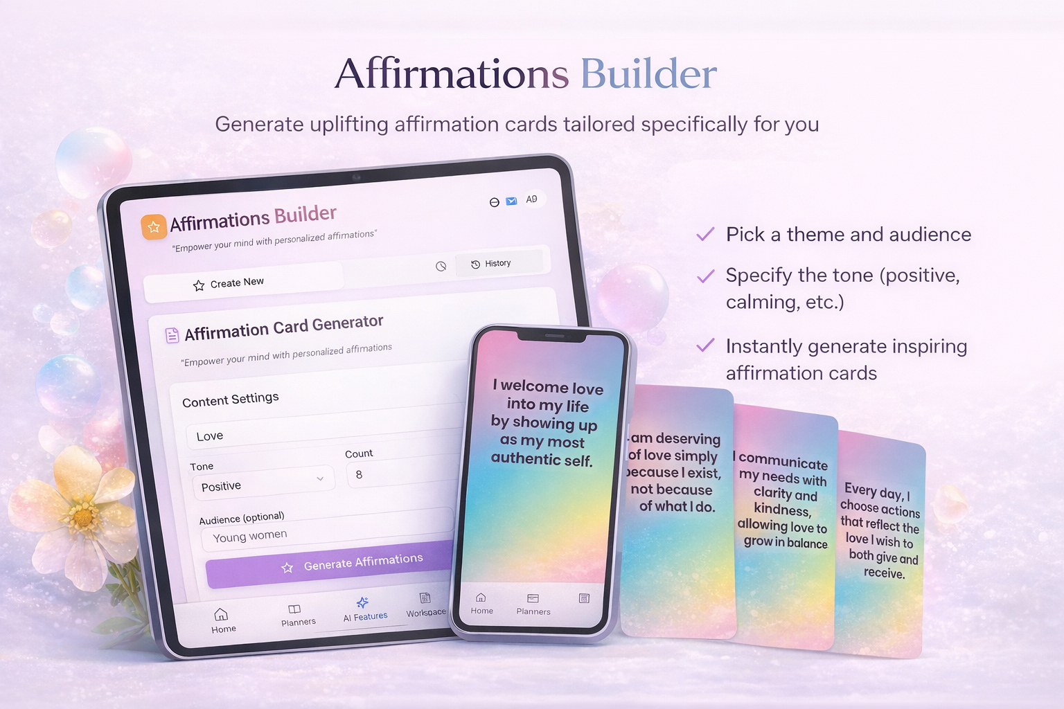 Affirmations Builder