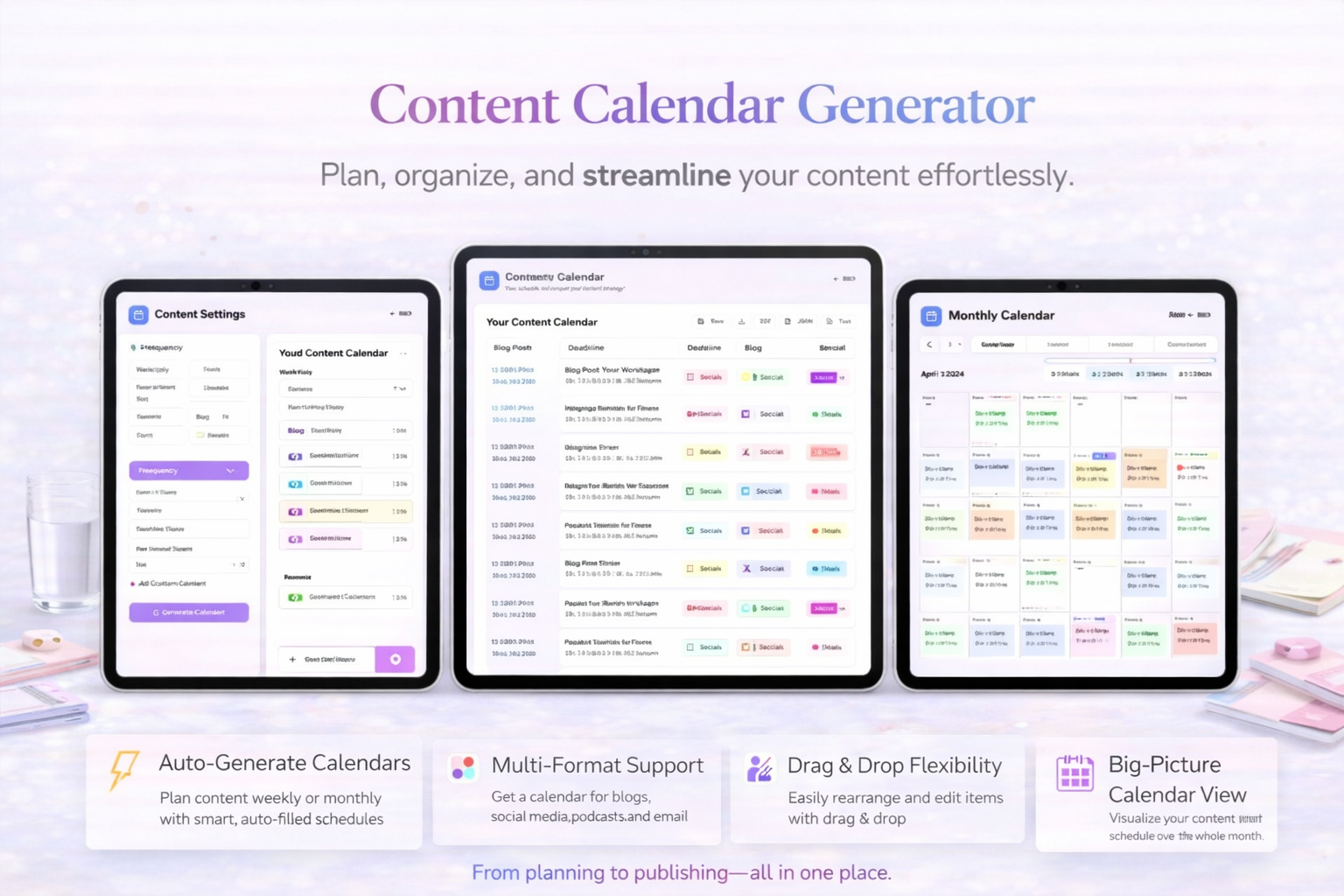 Content Calendar Generator